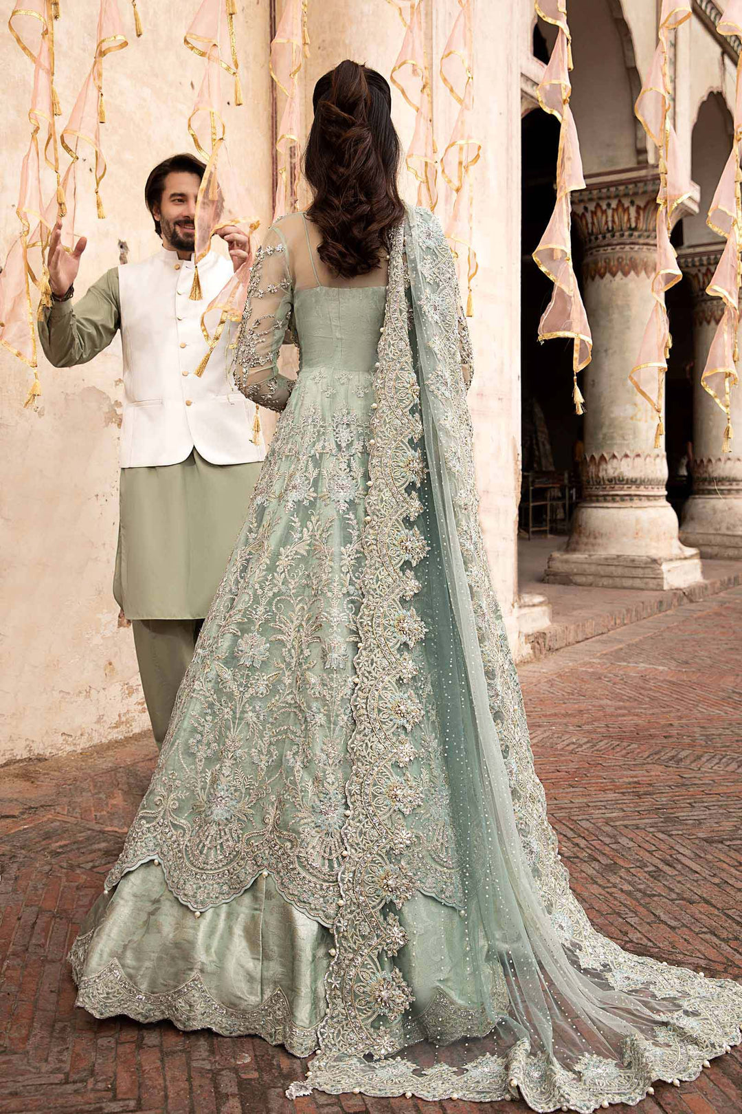 Maria B | Bridal Couture | Sevara - Pakistani Designer Dress - by Maria B | Type: Ladies Clothes - 100% Original at Saira Sultan