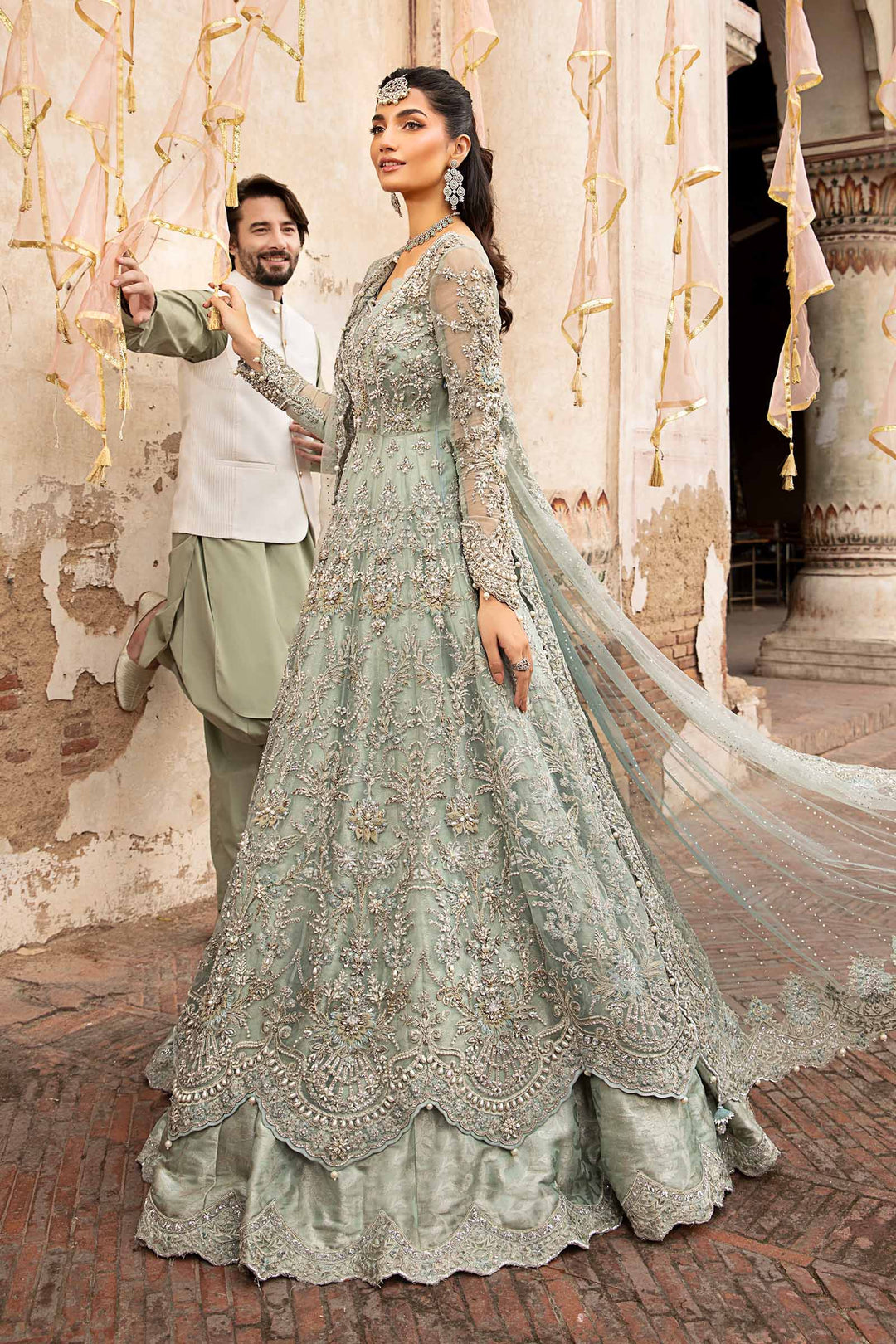 Maria B | Bridal Couture | Sevara - Pakistani Designer Dress - by Maria B | Type: Ladies Clothes - 100% Original at Saira Sultan