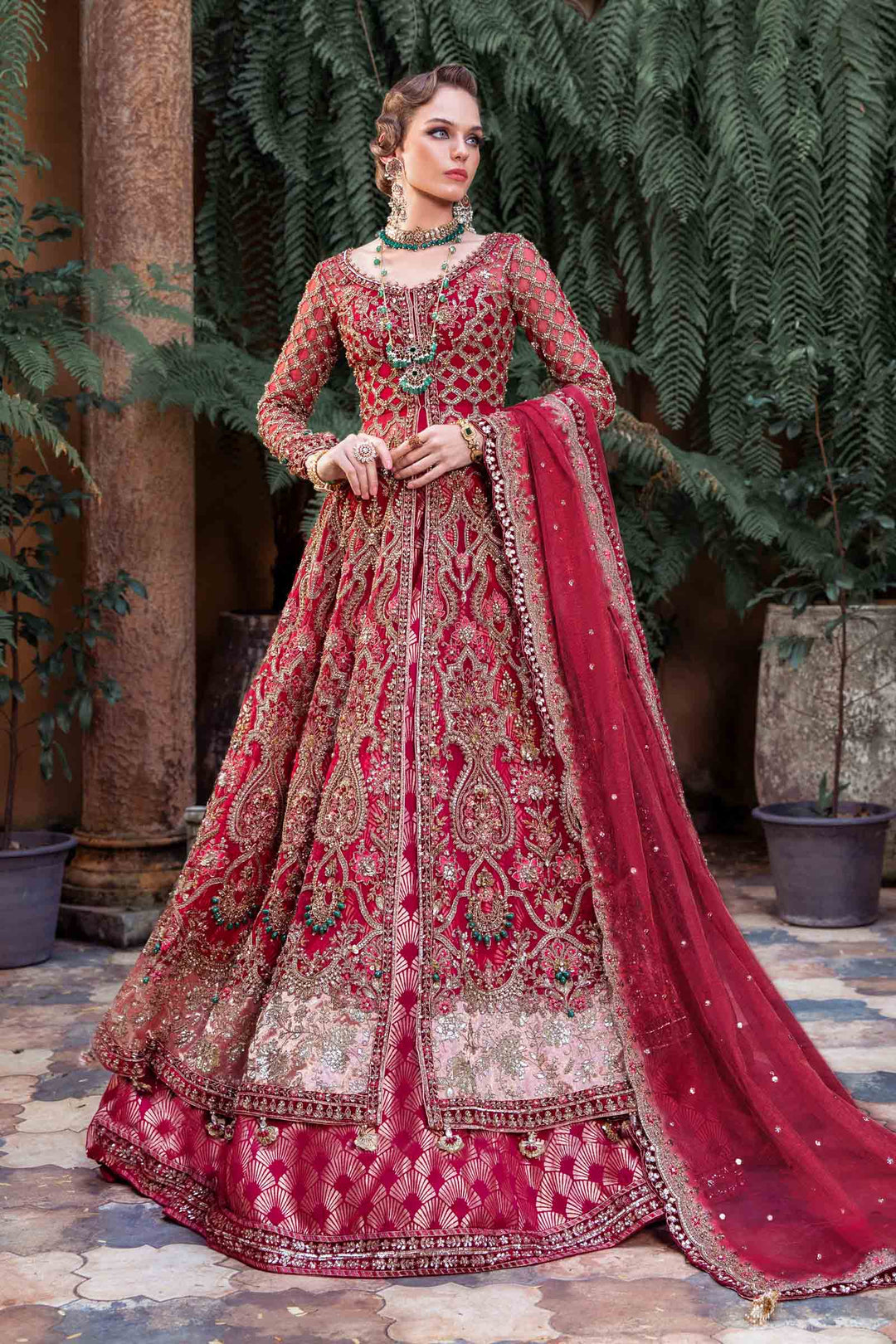 Maria B | Bridal Couture | Navera - Pakistani Designer Dress - by Maria B | Type: Ladies Clothes - 100% Original at Saira Sultan
