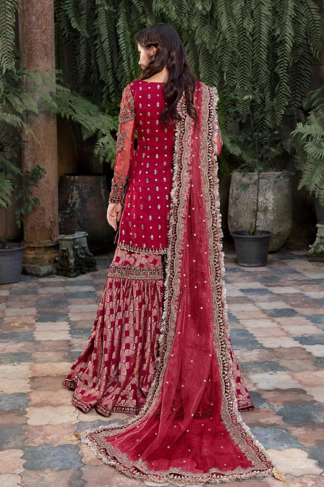 Maria B | Bridal Couture | Shireen - Pakistani Designer Dress - by Maria B | Type: Ladies Clothes - 100% Original at Saira Sultan