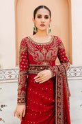 Maria B | Bridal Couture | Deep Red MC-910 - Pakistani Designer Dress - by Maria B | Type: Ladies Clothes - 100% Original at Saira Sultan