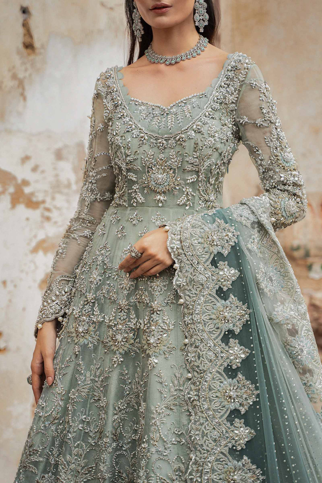 Maria B | Bridal Couture | Sevara - Pakistani Designer Dress - by Maria B | Type: Ladies Clothes - 100% Original at Saira Sultan