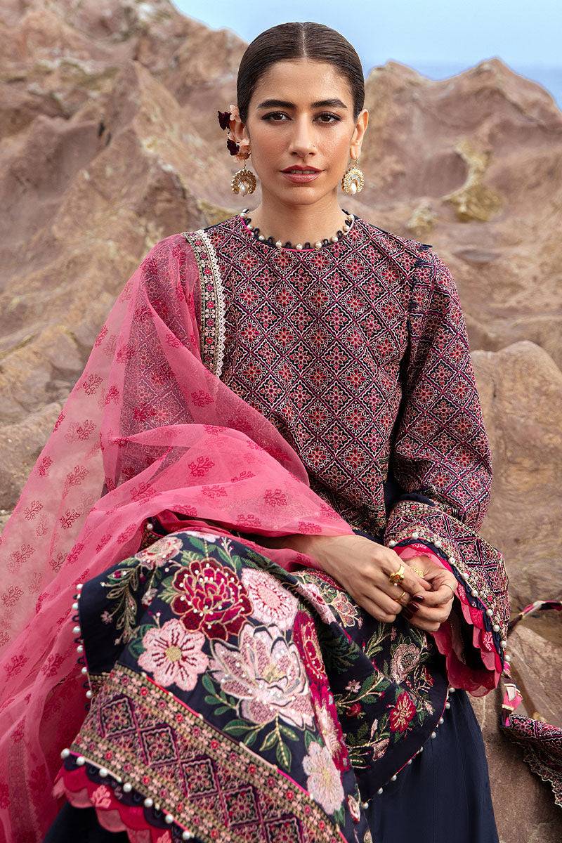 MNR | Festive Lawn 24 | JAL-PARI - Pakistani Designer Dress - by MNR | Type: Luxury - 100% Original at Saira Sultan