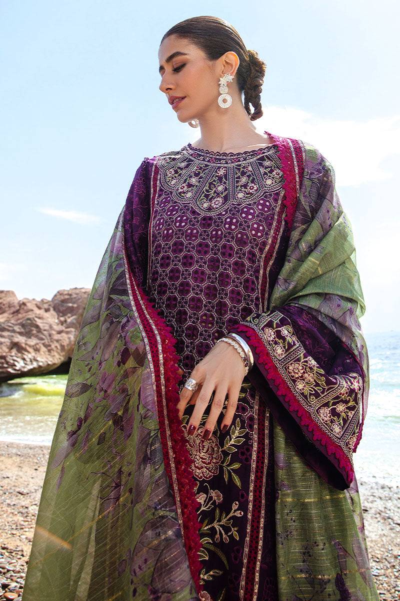 MNR | Festive Lawn 24 | GUL-E-LALA - Pakistani Designer Dress - by MNR | Type: Luxury - 100% Original at Saira Sultan
