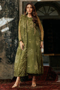 Charizma | Festive Pret | CMA-4-096 S Olive Green Organza