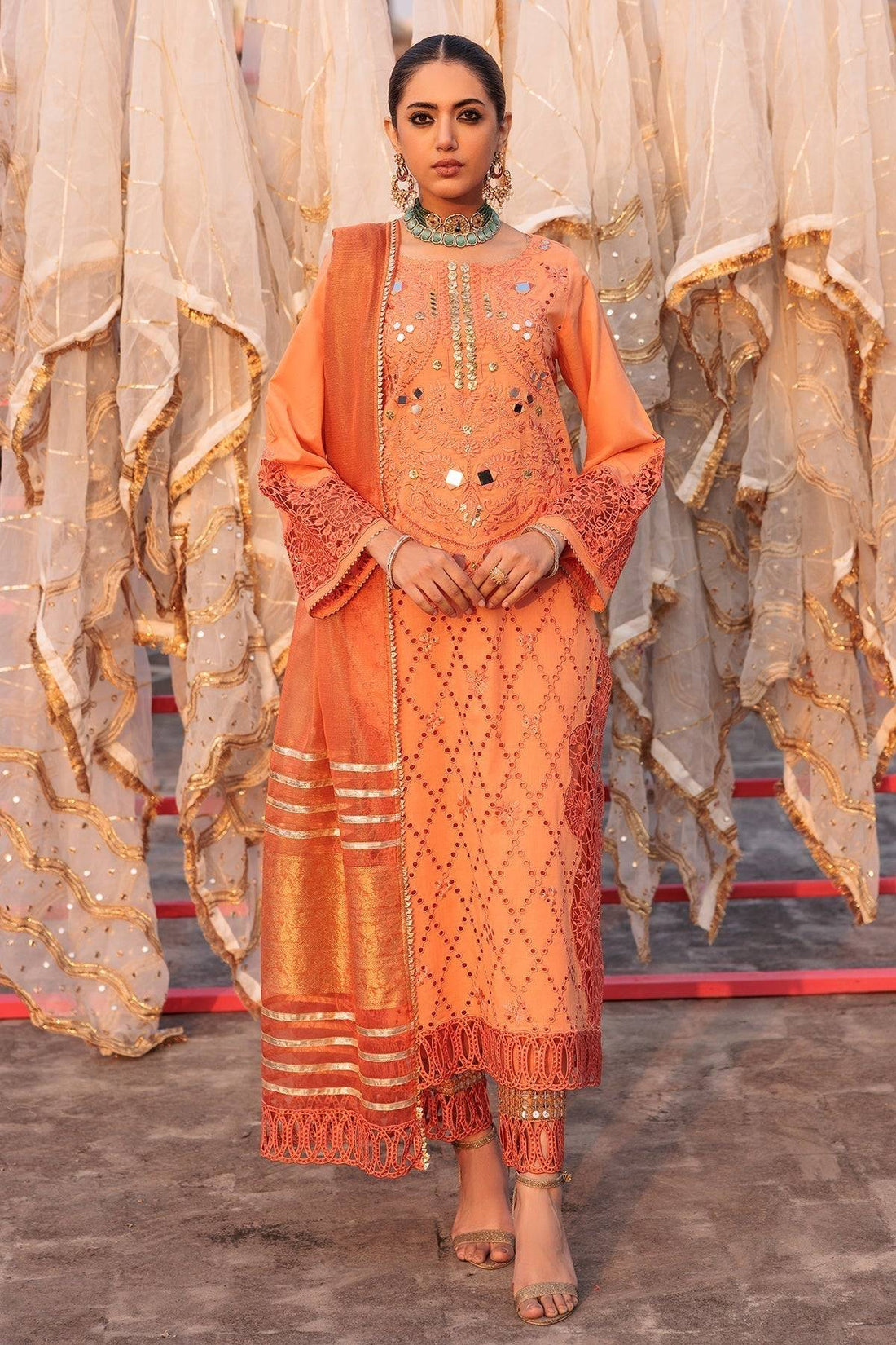 Charizma | Eid Edit Vol 2 | ED4-10 - Pakistani Designer Dress - by Charizma | Type: Luxury - 100% Original at Saira Sultan