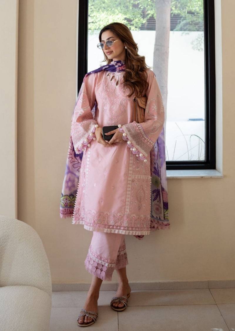 Sadaf Fawad Khan | Lawn 24 | Gina (A) - Pakistani Designer Dress - by Sadaf Fawad Khan | Type: Luxury - 100% Original at Saira Sultan