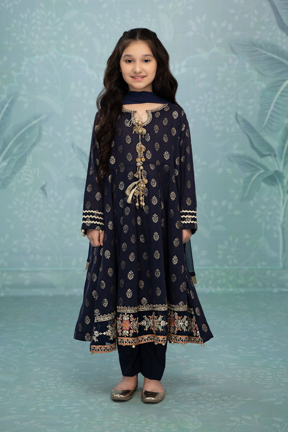 Maria B | 3 Piece Embroidered Suit | MKD-EF23-31R1 -  Maria B KidsClothes -  Saira Sultan