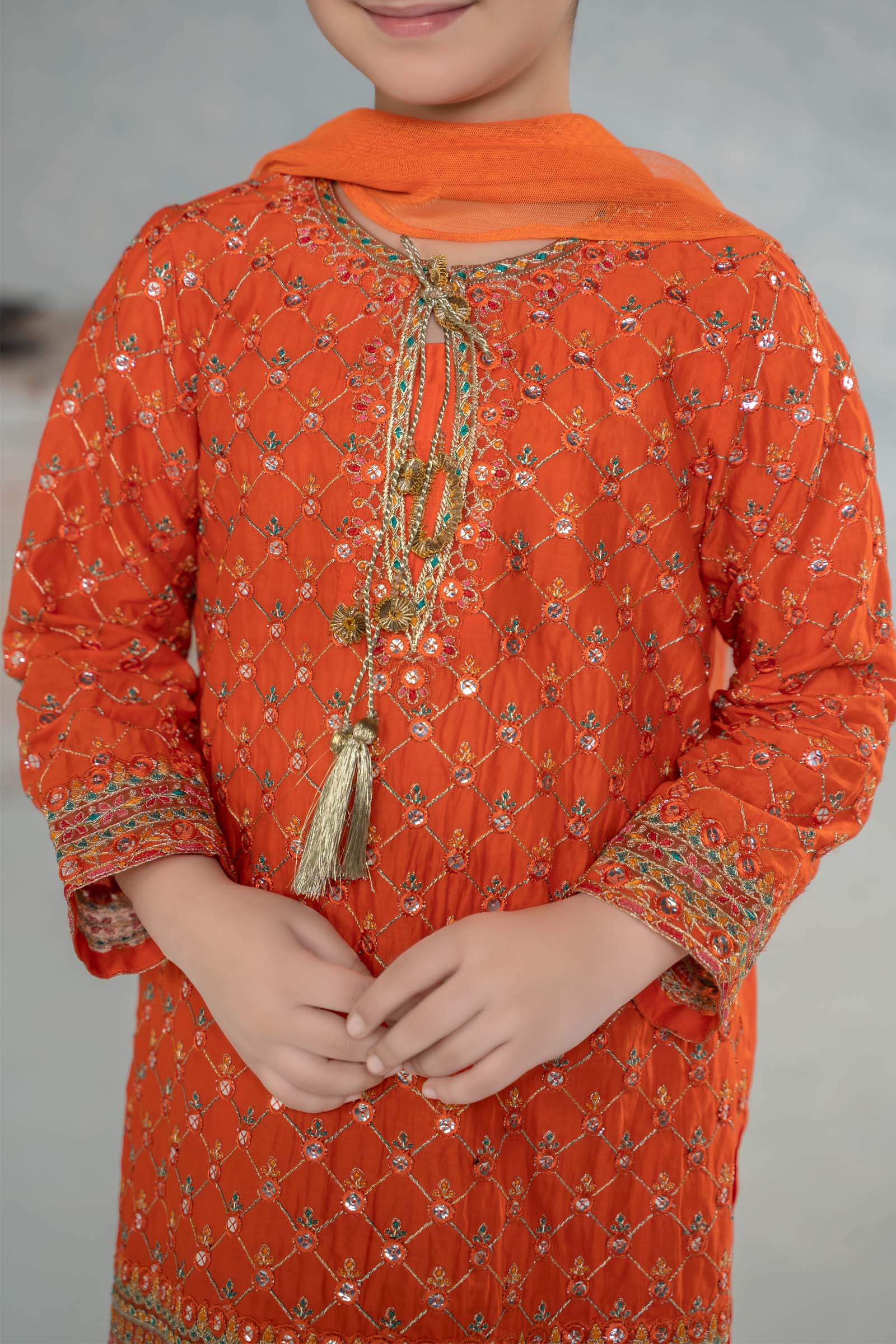 Maria B | 3 Piece Embroidered Lawn Suit | MKD-EF24-09 -  Maria B KidsClothes -  Saira Sultan