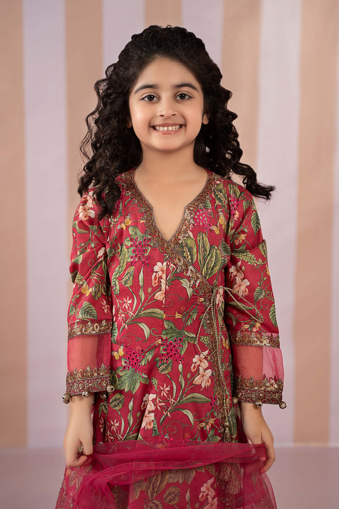 Maria B | 3 Piece Printed Lawn Suit | MKD-EF25-18 -  Maria B KidsClothes -  Saira Sultan