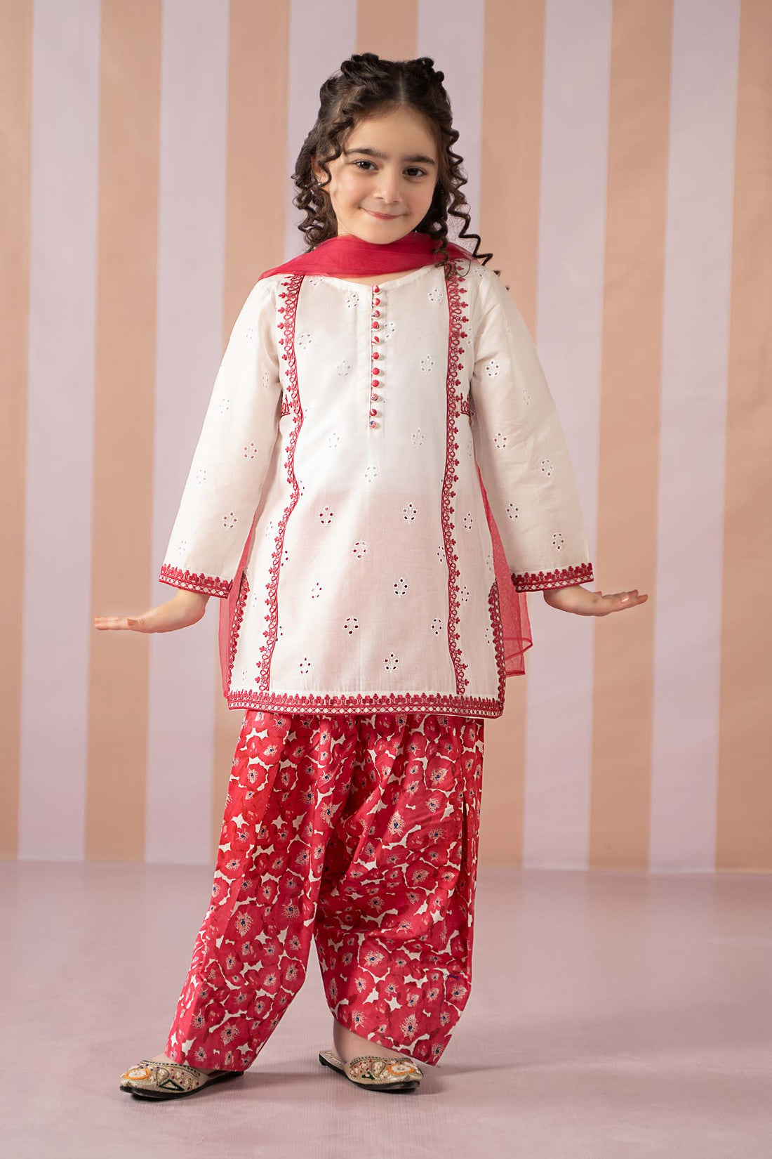 Maria B | 3 Piece Embroidered Lawn Suit | MKD-EF25-66 -  Maria B KidsClothes -  Saira Sultan