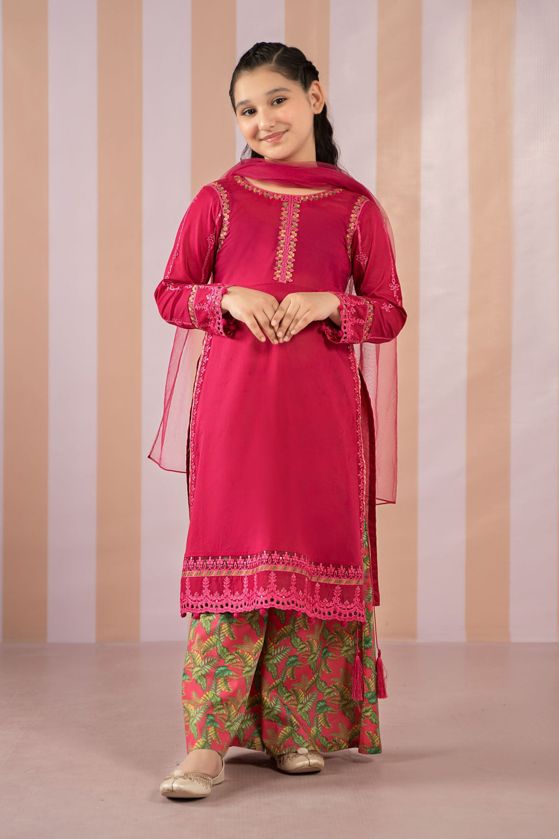 Maria B | 2 Piece Printed Lawn Suit | MKD-EF25-67 -  Maria B KidsClothes -  Saira Sultan