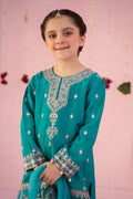 Maria B | 3 Piece Embroidered Raw Silk Suit | MKS-EF24-09 8-Jun Ferozi