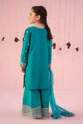 Maria B | 3 Piece Embroidered Raw Silk Suit | MKS-EF24-09