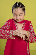 Maria B | 3 Piece Embroidered Raw Silk Suit | MKS-EF24-31 6-Apr Pink