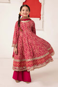 Maria B | 3 Piece Printed Raw Silk Suit | MKS-EA24-05 6-Apr Pink