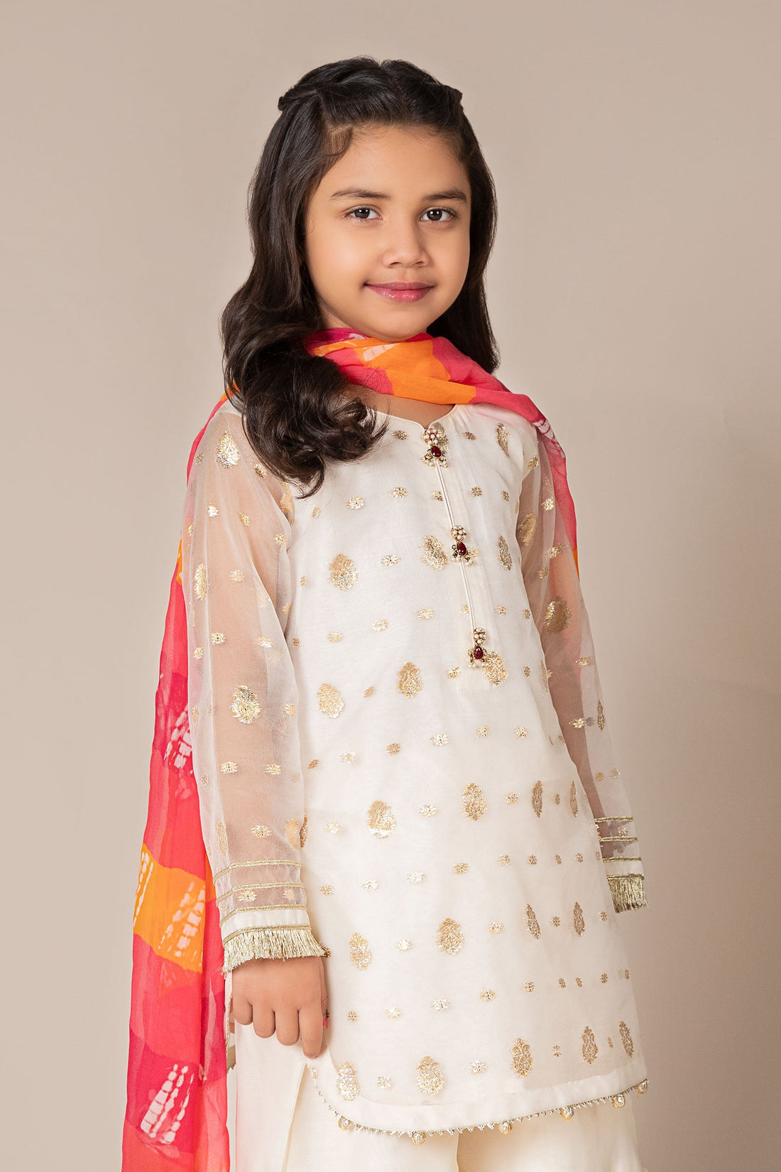 Maria B | 3 Piece Embroidered Organza Lurex Suit | MKS-EF25-20 -  Maria B KidsClothes -  Saira Sultan