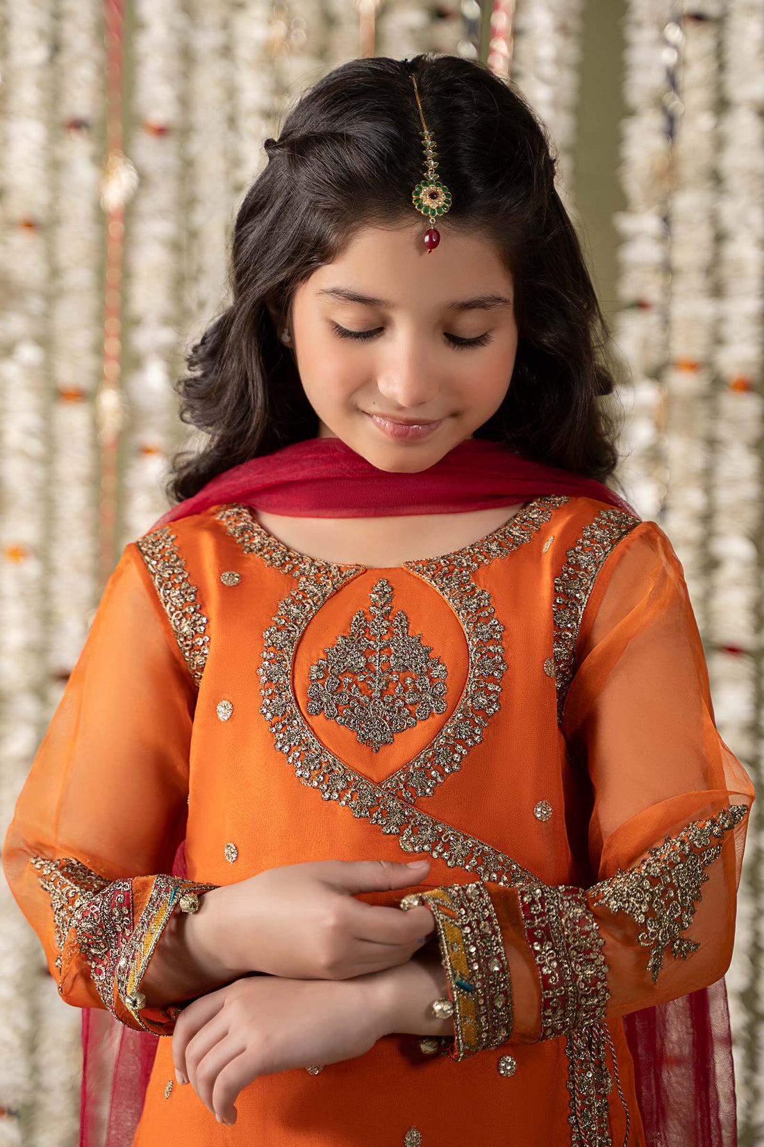 Maria B | 3 Piece Embroidered Organza Suit | MKS-EF25-21 -  Maria B KidsClothes -  Saira Sultan