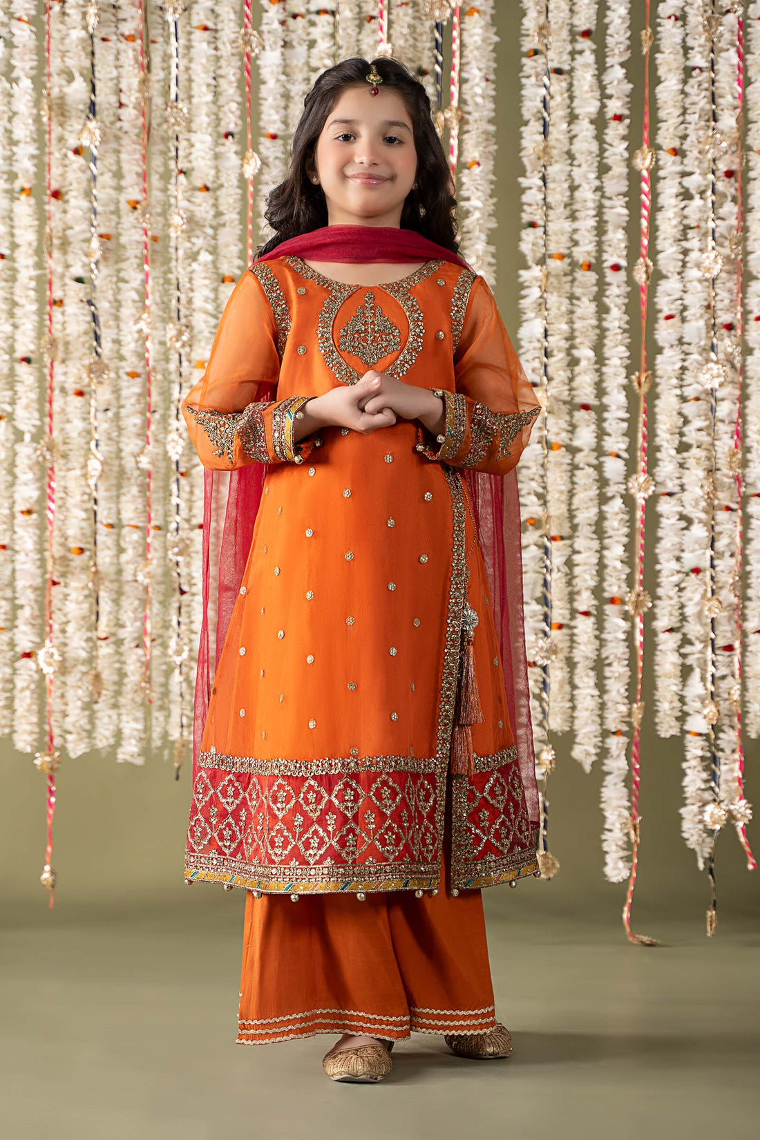Maria B | 3 Piece Embroidered Organza Suit | MKS-EF25-21 -  Maria B KidsClothes -  Saira Sultan