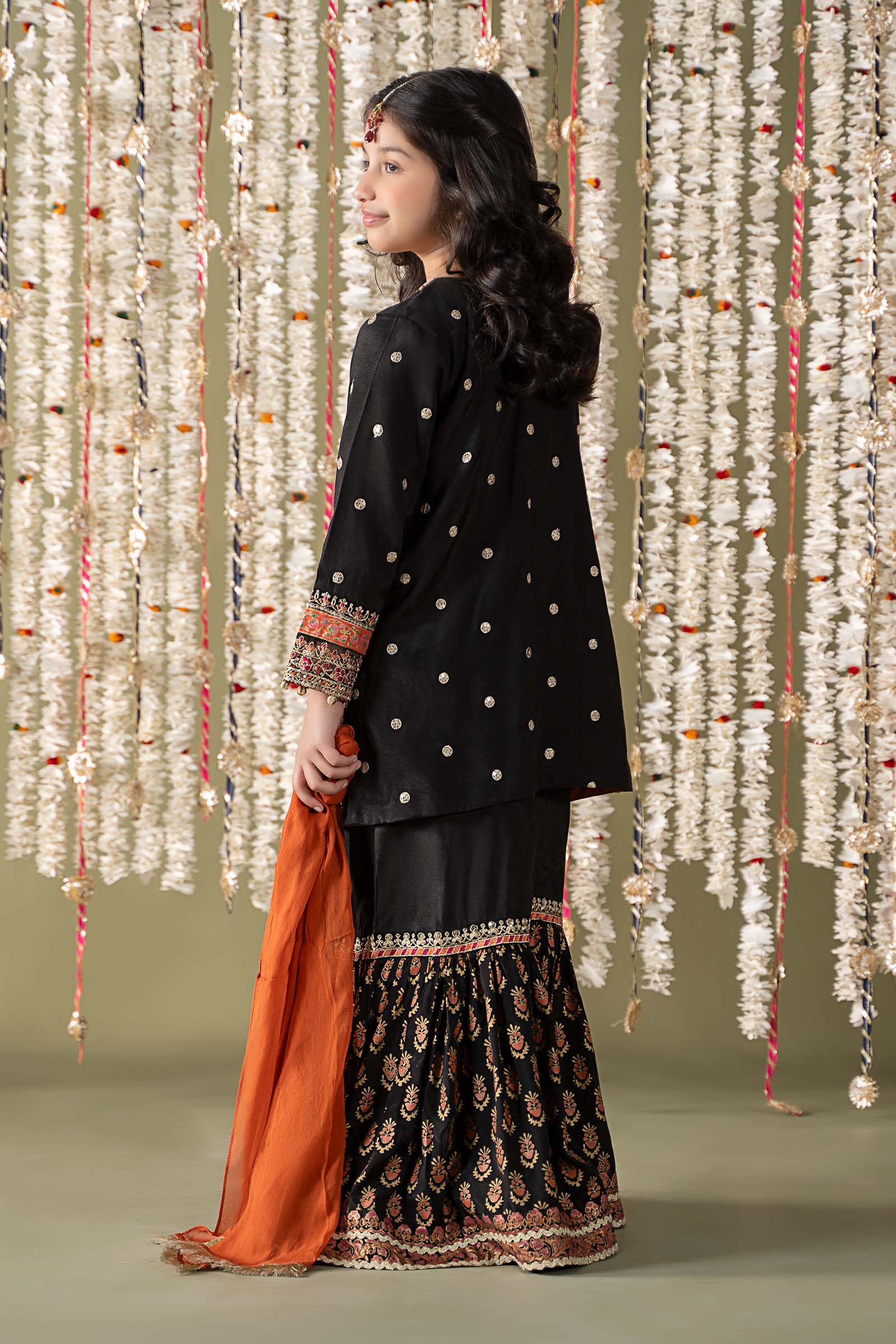 Maria B | 3 Piece Embroidered Raw Silk Suit | MKS-EF25-25