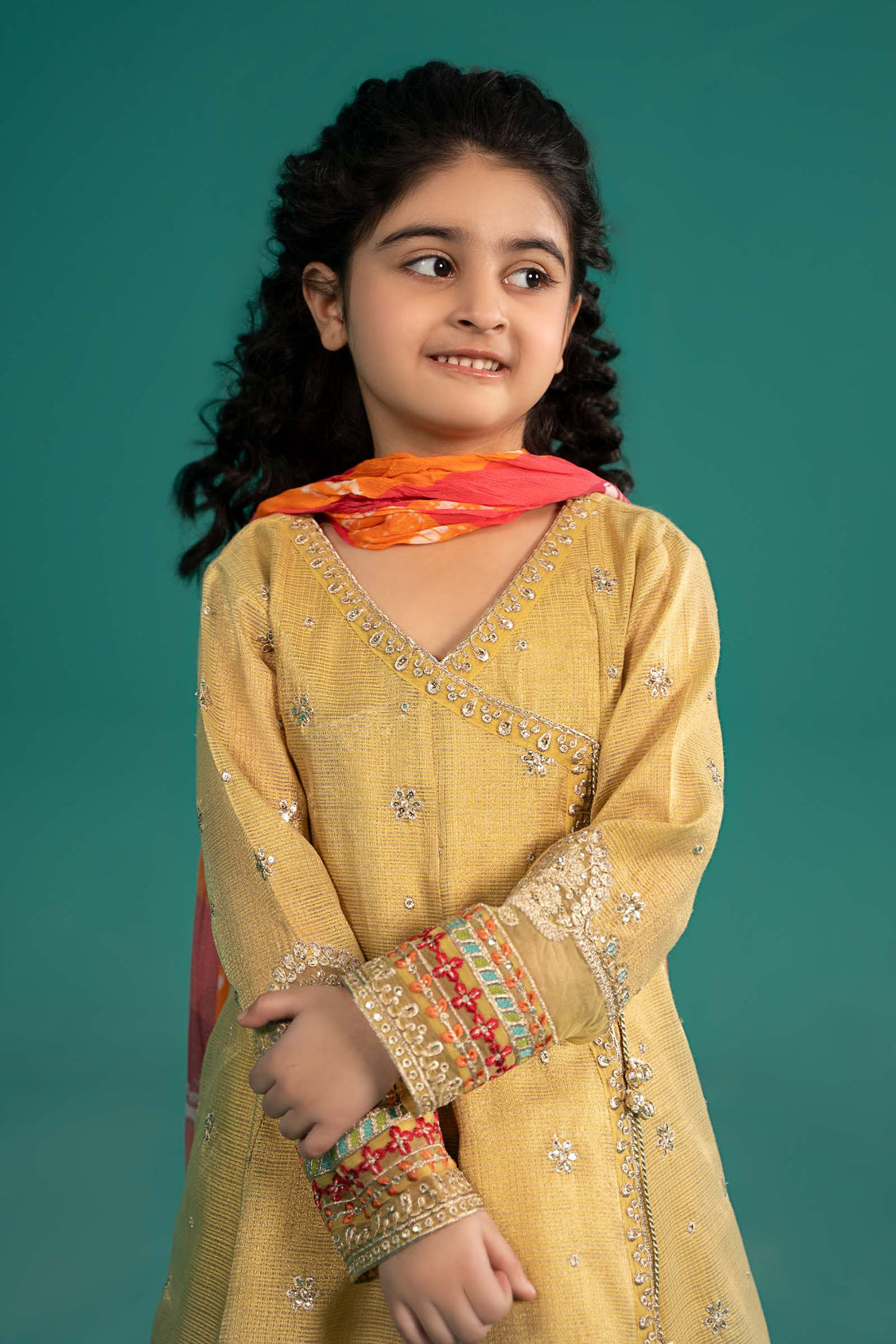 Maria B | 3 Piece Embroidered Cotton Zari Net Suit | MKS-EF25-46 -  Maria B KidsClothes -  Saira Sultan
