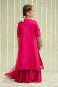 Maria B | 3 Piece Embroidered Raw Silk Suit | MKS-W24-13 10-Aug Pink