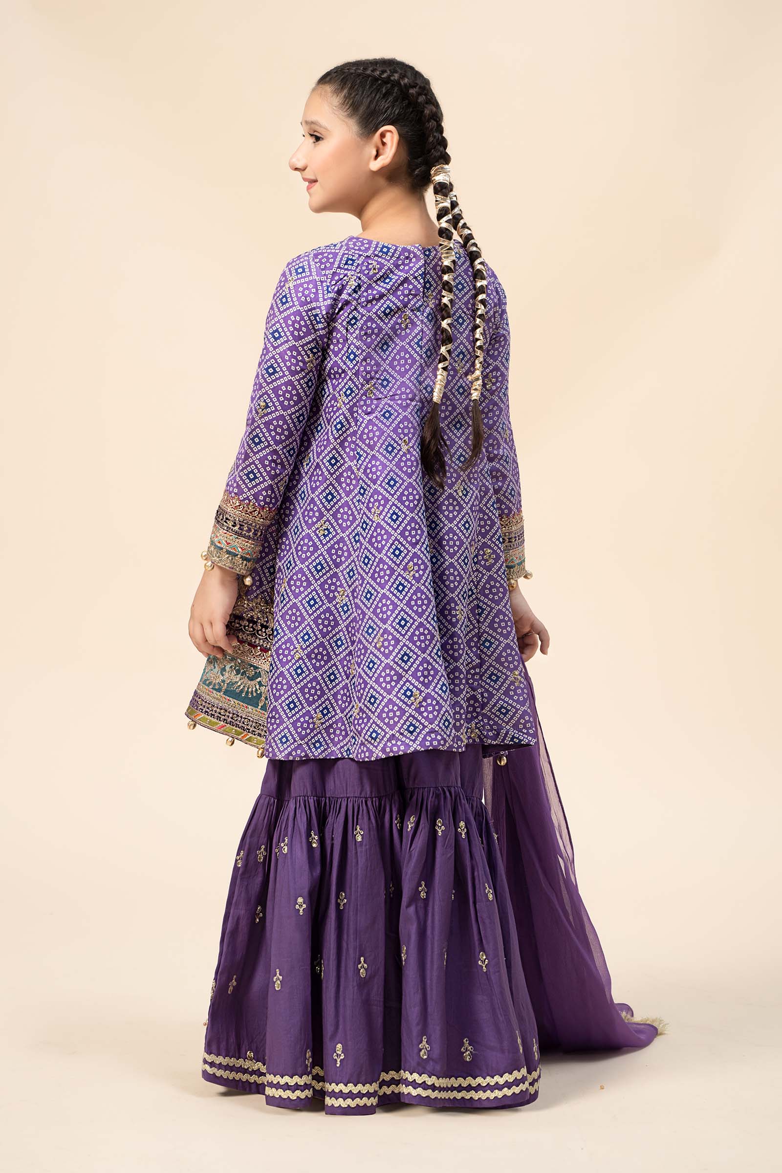 Maria B | 3 Piece Embroidered Raw Silk Suit | MKS-W24-20