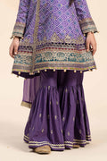 Maria B | 3 Piece Embroidered Raw Silk Suit | MKS-W24-20