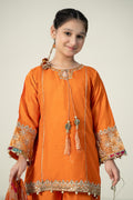 Maria B | 3 Piece Embroidered Raw Silk Suit | MKS-W24-31