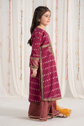 Maria B | 3 Piece Embroidered Raw Silk Suit | MKS-EF25-30 14-Dec Maroon