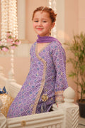 Maria B | 3 Piece Embroidered Raw Silk Suit | MKS-W24-20 10-Aug Purple