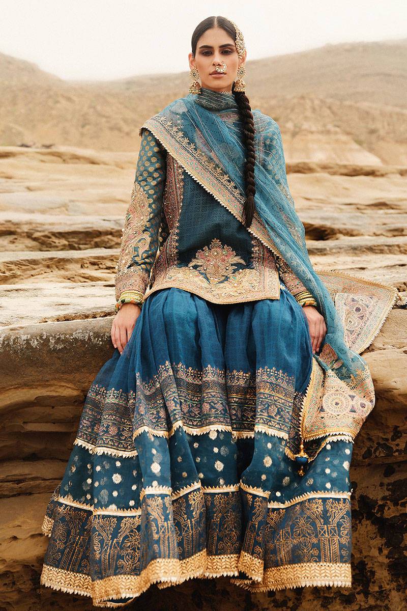 MNR | Gehraiyaan Shaadi Collection | Anabiya - Pakistani Designer Dress - by MNR | Type: Bridal - 100% Original at Saira Sultan