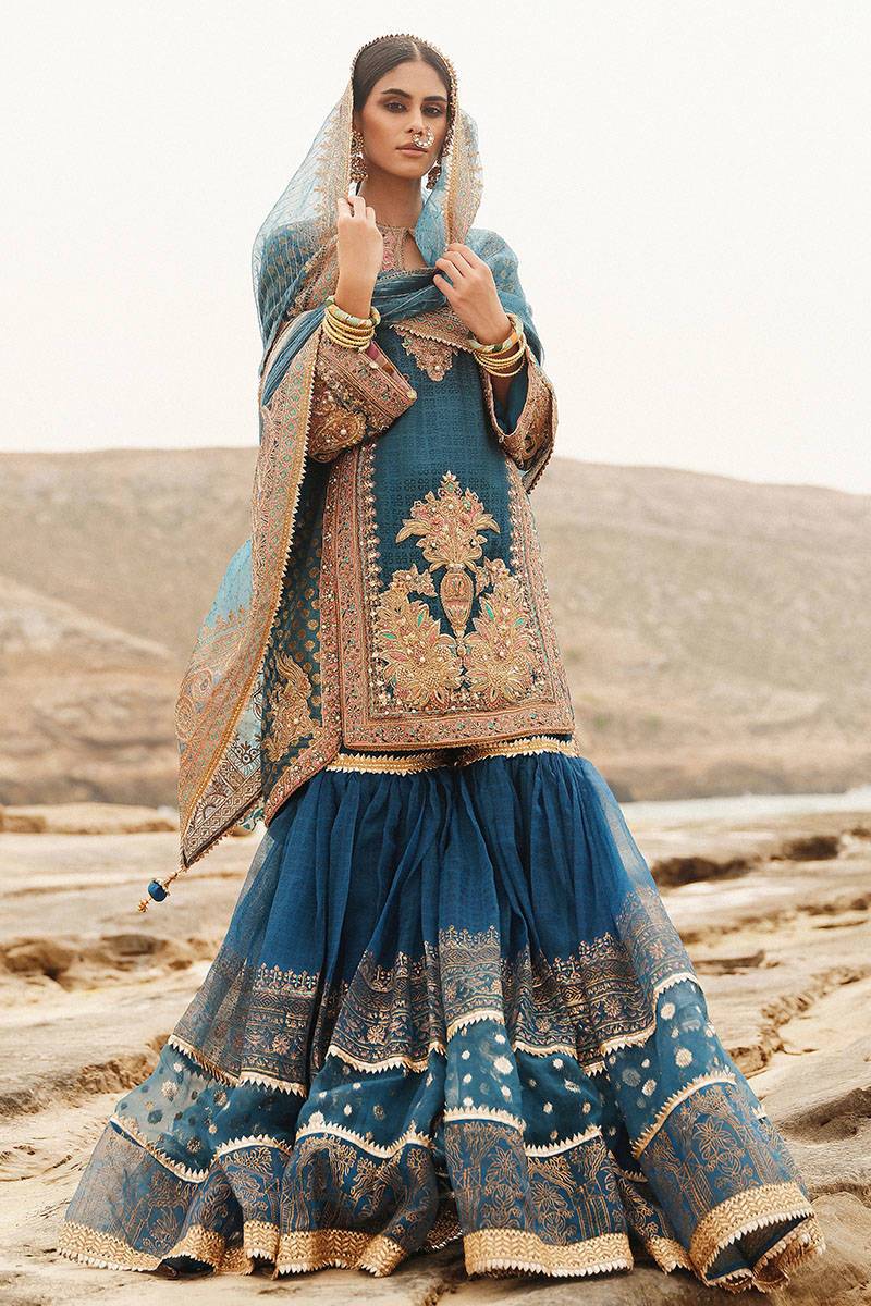 MNR | Gehraiyaan Shaadi Collection | Anabiya - Pakistani Designer Dress - by MNR | Type: Bridal - 100% Original at Saira Sultan