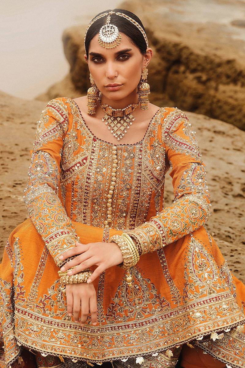 MNR | Gehraiyaan Shaadi Collection | Famiya - Pakistani Designer Dress - by MNR | Type: Bridal - 100% Original at Saira Sultan