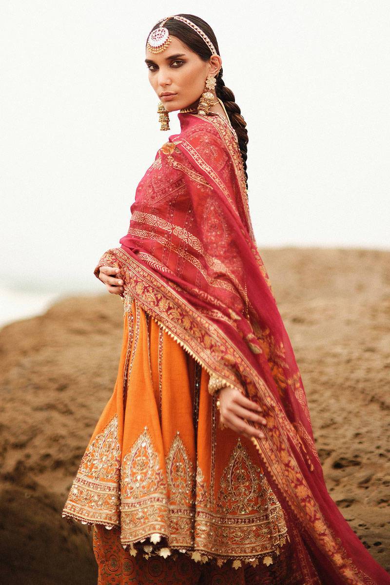 MNR | Gehraiyaan Shaadi Collection | Famiya - Pakistani Designer Dress - by MNR | Type: Bridal - 100% Original at Saira Sultan