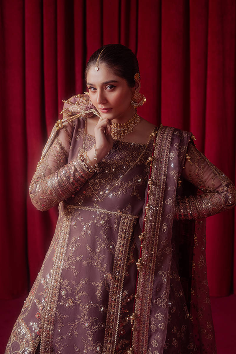 MNR | Zarlish Festive Formals | Dil Nasheen L Lilac Gray Organza