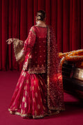 MNR | Zarlish Festive Formals | Leela S Red Organza