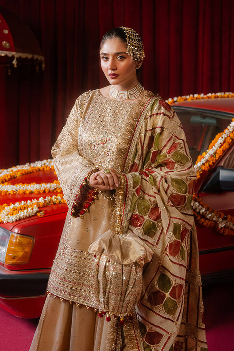 MNR | Zarlish Festive Formals | Khushi M Gold Tissue