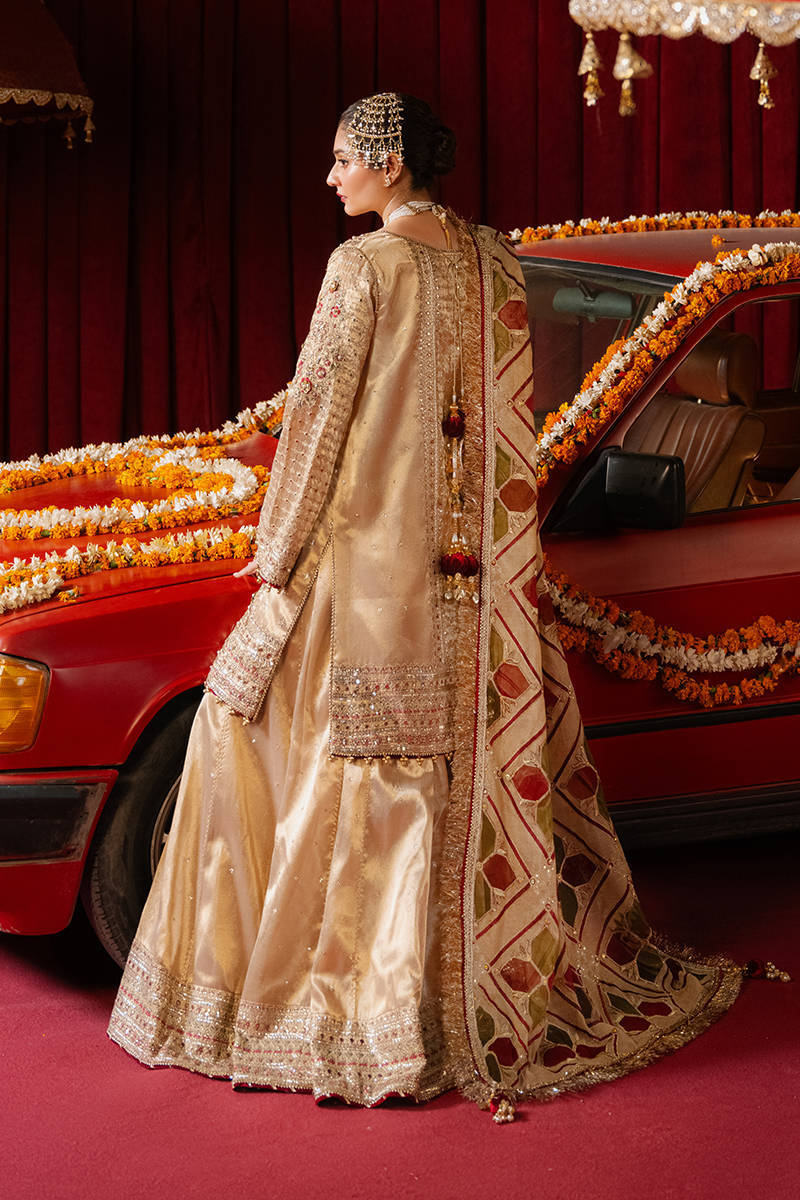 MNR | Zarlish Festive Formals | Khushi XS Gold Tissue