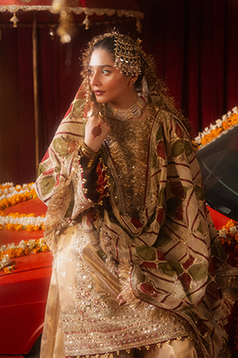 MNR | Zarlish Festive Formals | Khushi L Gold Tissue