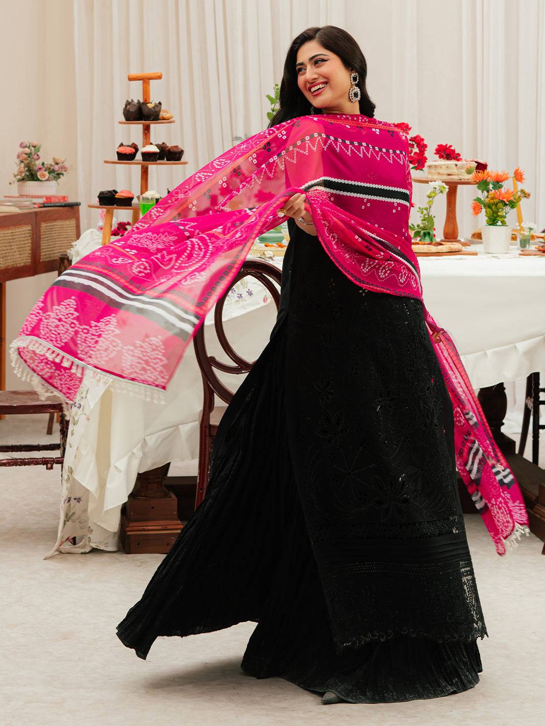 Mahnur | Allenura Luxury Lawn 24 | MOCHA - Pakistani Designer Dress - by Mahnur | Type: Luxury - 100% Original at Saira Sultan