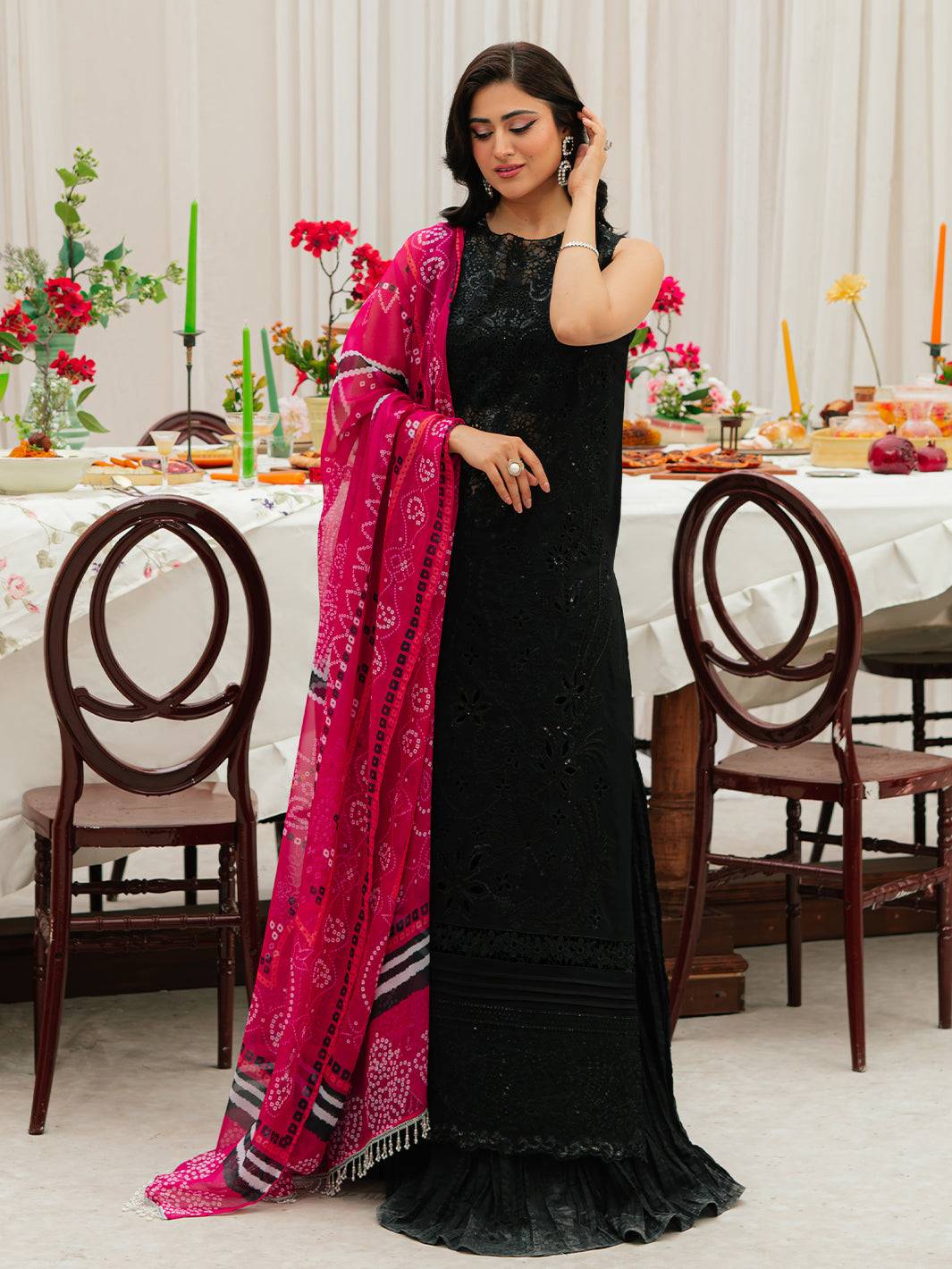 Mahnur | Allenura Luxury Lawn 24 | MOCHA - Pakistani Designer Dress - by Mahnur | Type: Luxury - 100% Original at Saira Sultan