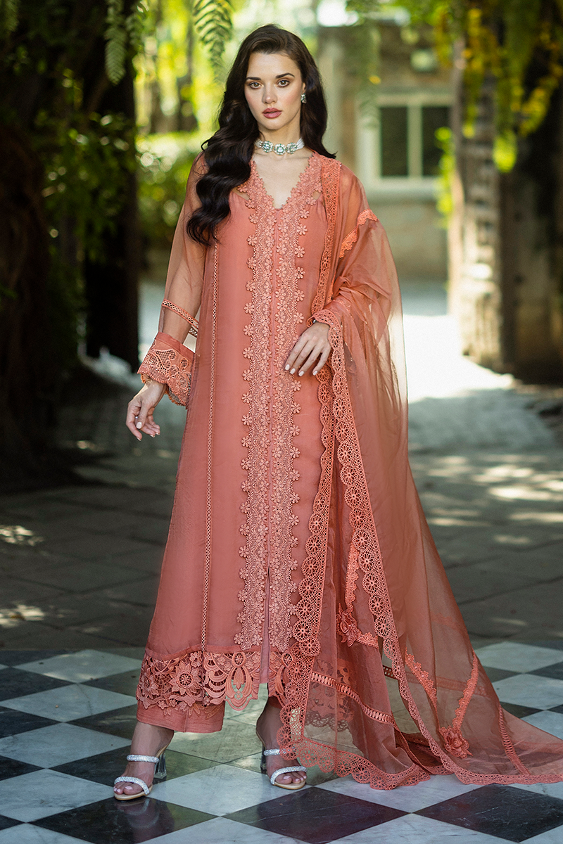 Mushq | Euphoria Eid Pret | Candace XS Coral Organza