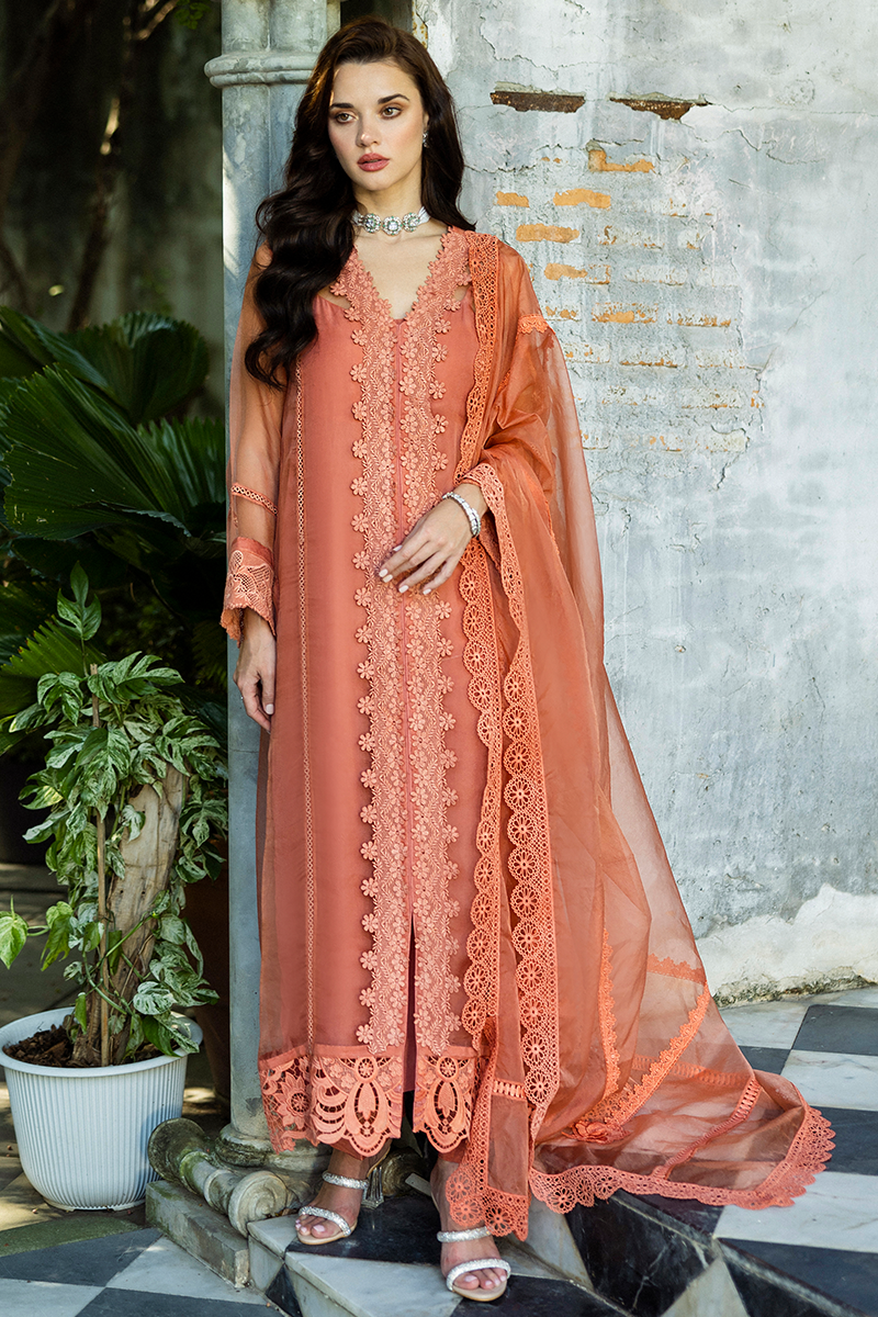 Mushq | Euphoria Eid Pret | Candace XS Coral Organza