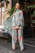 Maria B | M Prints Fall Edit 24 |  MPT-2306-A - Pakistani Designer Dress - by Maria B | Type: Luxury - 100% Original at Saira Sultan