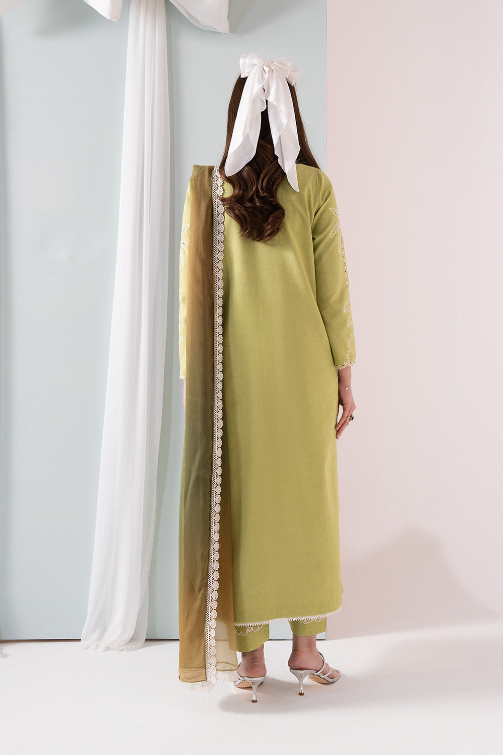 Maryum N Maria | Zuhur 25 | ELORA XS Neon Mint Lawn