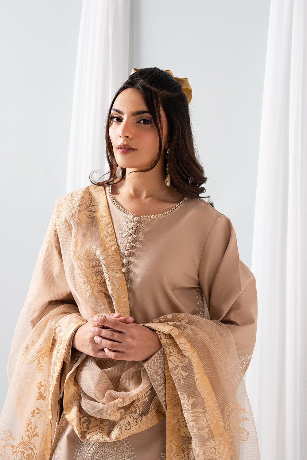 Maryum N Maria | Zuhur 25 | SELAH L Lawn Beige