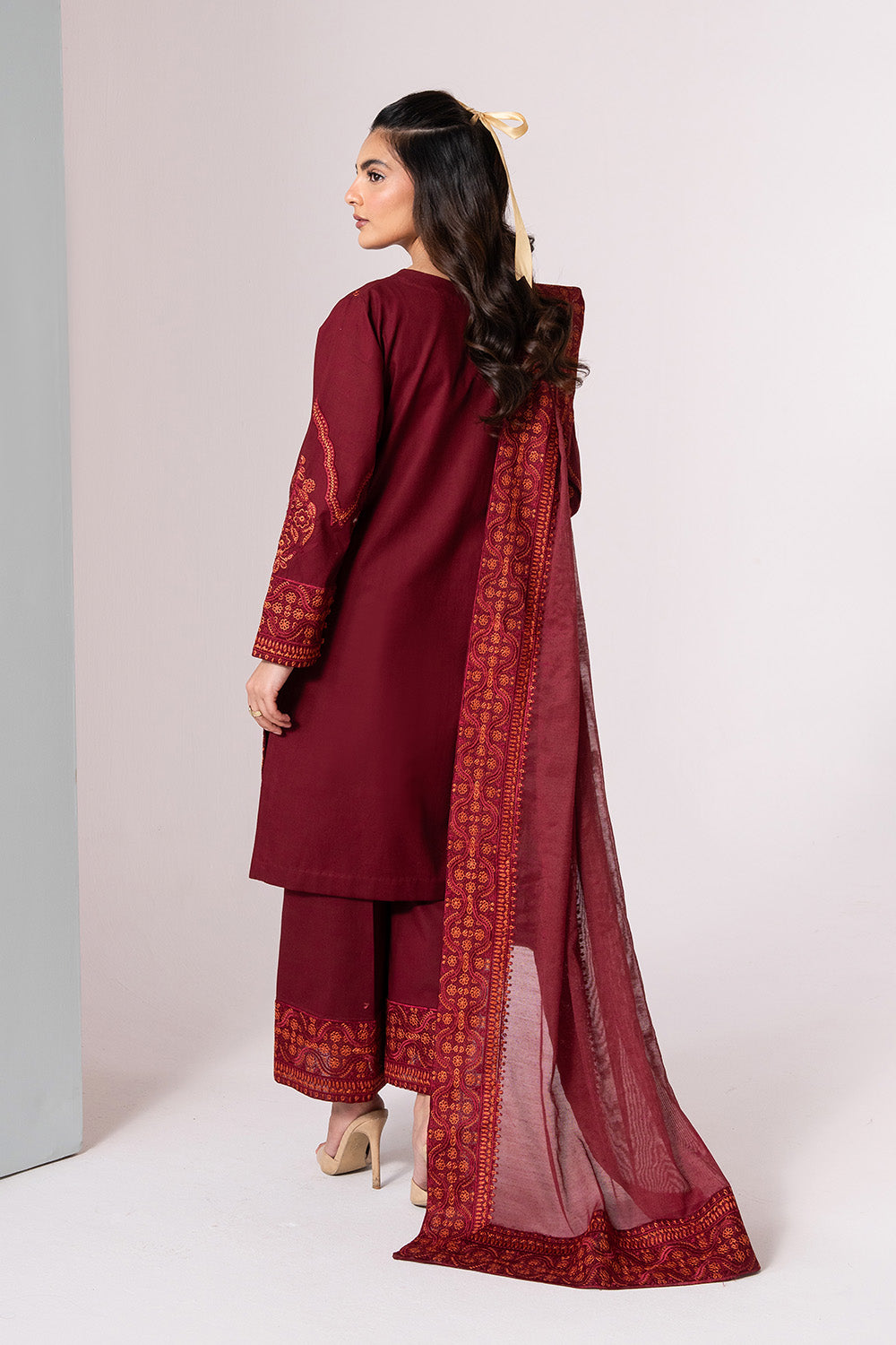 Maryum N Maria | Zuhur 25 | LIARA XS Redish Pink Lawn