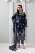 Maryum N Maria | Zuhur 25 | ZAHARI XS Navy Blue Lawn