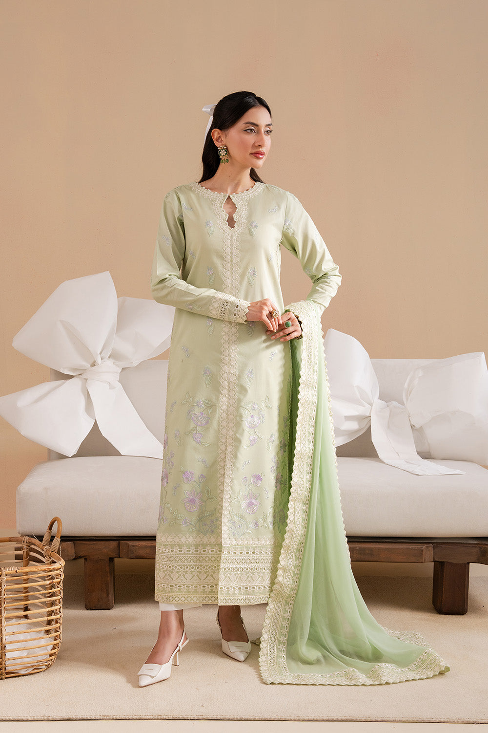 Maryum N Maria | Belle Pret | ZORINE - MS50166 S Mint Green Lawn
